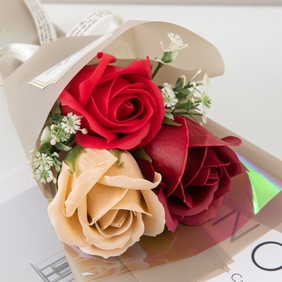 acheter Bouquets de roses artificielles, fleurs de savon, fleurs artificielles, souvenirs de la saison des diplômes, boîtes cadeaux, vente en gros transfrontalière pour les festivals online manufacture