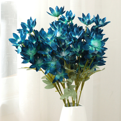 Un bon prix. Ventes directes d'usine de fleurs de flamme, de fleurs simulées, de grandes fleurs de soie, de fleurs de lotus de neige, d'arrangements floraux de mariage, de matériaux floraux élégants, d'arrangements floraux de guide routier en ligne