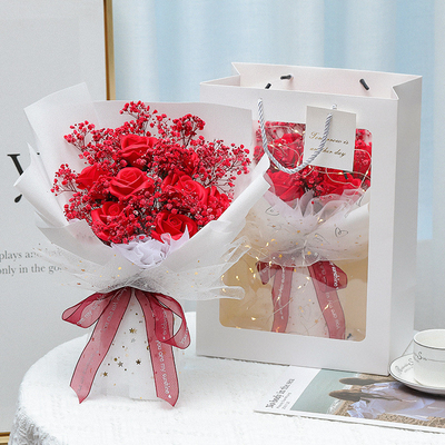 Un bon prix. Bouquet de fleurs fraîches séchées éternelles Bouquet de ciel étoilé 520 Saint-Valentin cadeau créatif pour petite amie en ligne
