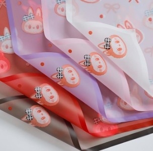 acheter Labubu Magic Edge Mist Paper Le papier d'emballage de fleurs de la flèche d'amour online manufacture