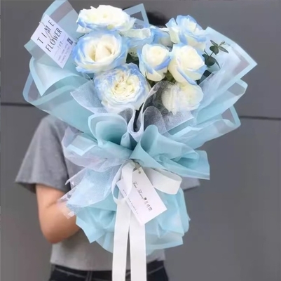 acheter Nouvel âge papier léger et élégant papier d'emballage de fleurs imperméable à l'eau pour la Saint-Valentin, papier cadre de bouquet, matériaux d'emballage d'art floral de bricolage online manufacture