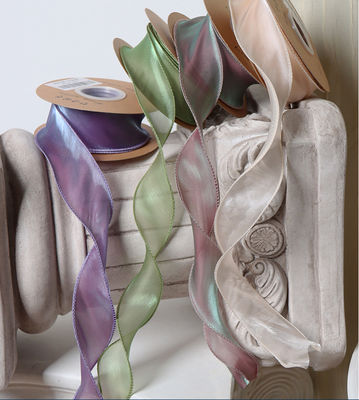 acheter Ruban nœud noir fait à la main pour bricolage et fil de queue de poisson en texture de soie artificielle pour l'emballage de bouquets de fleurs fraîches fabrication en ligne