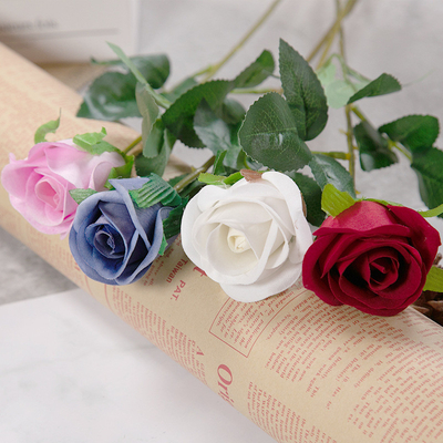 acheter Simulation de fleur mini rose unique fleur fausse décoration de maison fleur portable décoration de mariage fabricant en gros fleurs fraîches fleurs séchées online manufacture