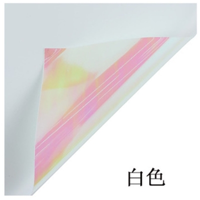 acheter Papier d'emballage de fleurs en plastique à sept couleurs changeantes, à la mode, parfait pour l'emballage de bouquets de roses dans les magasins de fleurs online manufacture