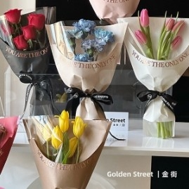 acheter Papier d'emballage floral transparent pour la Saint-Valentin avec marquage à chaud, disponible en plusieurs couleurs online manufacture