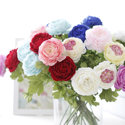 acheter Pionnière simulée, fleur fausse, lotus, pionnière océanique, fleur de soie à tête unique, fleur artificielle de mariage online manufacture