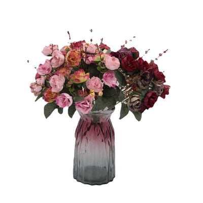 acheter 21 roses de diamant, décoration de paquet de roses d'automne à 7 fourchettes, décoration de mariage, faux fleurs online manufacture