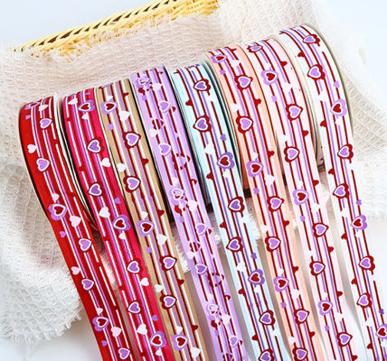 acheter Ruban d'amour à nervures Boîte à gâteaux Bouquet coloré Emballage cadeau Décoration de mariage Boîte à bonbons Ruban coloré fabrication en ligne