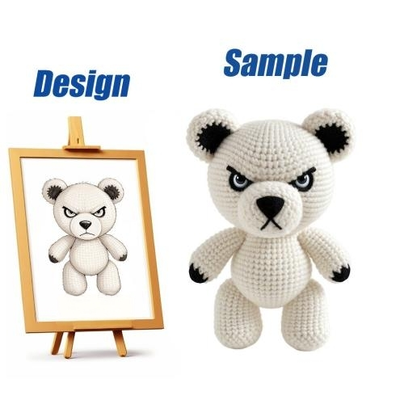 acheter Jouet en coton crochet tigre en peluche 10-30 cm, logo personnalisé OEM animal fourré pour cadeau et décoration fabrication en ligne