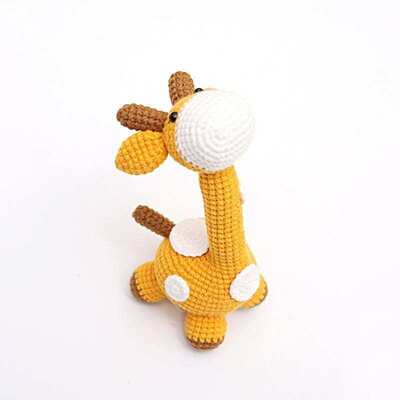 acheter Girafe au Crochet écologique faite à la main, jouet en peluche doux Amigurumi, poupée en peluche sûre, décoration de maison pour bébé, cadeaux d'anniversaire fabrication en ligne
