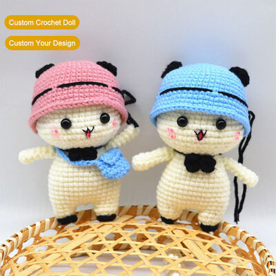 acheter Crochet bébé sur mesure Animal coton Crochet en peluche Jouet artisanal Petits Amigurumi Animaux Poupées à crochet fabrication en ligne