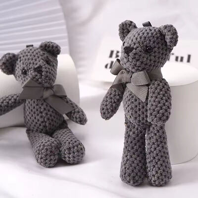 acheter Des poupées cadeaux cadeaux cadeaux pour bébé jouets d'ours en crochet faits à la main poupée fourrée poupée bébé confort poupée jouets en peluche douce fabrication en ligne