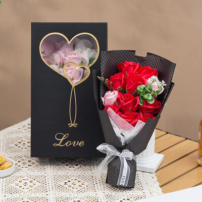 acheter Bouquet de fleurs de savon Rose fait à la main, moderne et écologique, cadeau de saint-valentin pour la fête des mères, cadeau de vente en gros transfrontalier fabrication en ligne