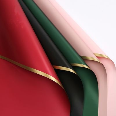 acheter Papier d'emballage de papier d'or de résistant à l'eau de l'emballage 58cm*58cm de fleur de frontière fabrication en ligne