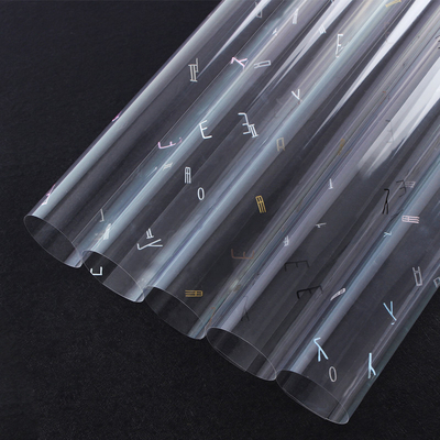 acheter Le papier d'emballage de fleur transparente imperméable a imprimé papier d'emballage de 6m online manufacture