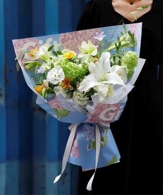 Bon prix Papier d'emballage de fleuriste imprimé 70 g/m² imperméable pour bouquet en ligne