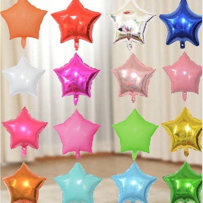 Un bon prix. Arrangement en aluminium de scène de décoration de partie de ballon de film de pentagone étoilé de 18 pouces en ligne
