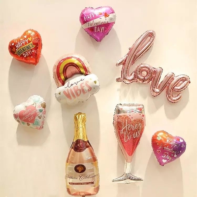 Un bon prix. En gros ballons en forme de coeur d'amour de ballon de décoration de mariage de ballon d'aluminium de 18 pouces pour la partie en ligne
