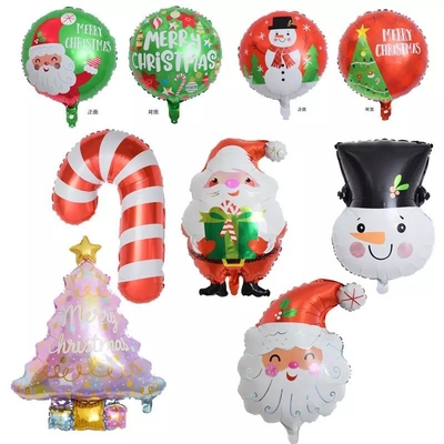 Un bon prix. Décoration de fête Arbre de Noël Foil de canne Ballon avec homme de neige Design de bâton de marche en ligne