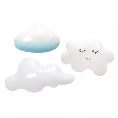 Un bon prix. Ballon gonflable blanc mignon d'hélium d'aluminium de nuage d'enfants de promotion en gros de jouets pour des approvisionnements de partie en ligne