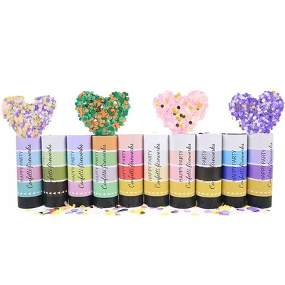 Un bon prix. Le genre en gros de noce de fête de naissance indiquent le canon de confettis de boutons-pression en ligne