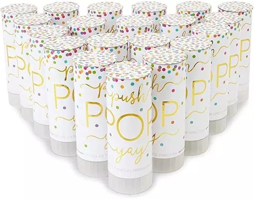 Un bon prix. Mini canon de confettis en gros de prise avec le papier de haute qualité d'air de puissance de PrintMetallic de noce en ligne