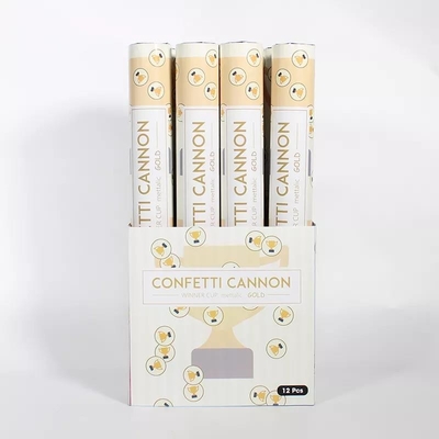Un bon prix. Bases écologiques de célébration de bouton-pression et de jet de partie de confettis de ventes de canon supérieur en gros de confettis en ligne