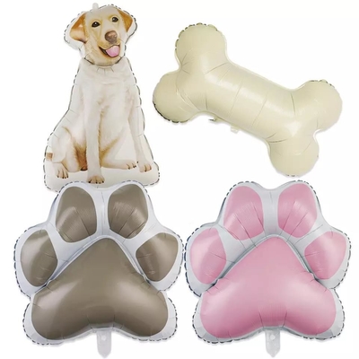 Un bon prix. Ballon mignon d'os de chien de ballon de papier d'aluminium de bande dessinée de chien de nouveau grand de chien de Wholesal ballon de patte pour la fête d'anniversaire d'animal familier en ligne
