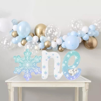 Un bon prix. Flocon de neige de Wholesal un ballon d'aluminium de flocon de neige de décor de fête d'anniversaire d'hiver de ballon d'anniversaire d'hiver de ballon d'anniversaire en ligne