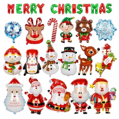 Un bon prix. Nouveau ballon de Santa Claus Christmas Party Decorations Party de bonhomme de neige d'élans de ballon d'aluminium de Noël de Wholesal 2022 en ligne