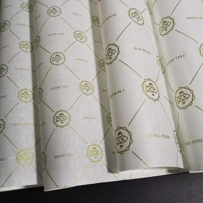 Un bon prix. Papier d'art fantaisie sans acide avec logo doré Carte de vœux Papier d'emballage en tissu kraft décalé en ligne