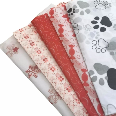 Un bon prix. Papier de soie de soie de logo imprimé par orange rouge de luxe de cadeau double de la meilleure qualité pour l'empaquetage en ligne
