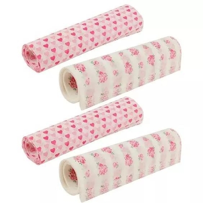 Un bon prix. Logo fait sur commande imperméable de Rolls de papier d'emballage d'emballage de papier de soie de soie rose de cadeau imprimé en ligne