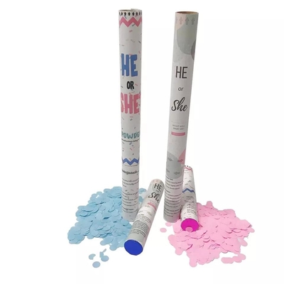 Un bon prix. Canon à confettis révélateur de sexe pour baby shower respectueux de l'environnement en ligne