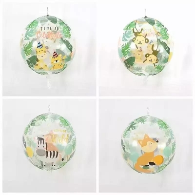 Un bon prix. Décoration de fête d'anniversaire de jouet de ballons de PVC d'hélium imprimés par dinosaure d'animaux de jungle en ligne