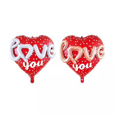 Un bon prix. Ballon en forme de coeur d'aluminium de partie pour la célébration de Saint-Valentin épousant la pièce en ligne