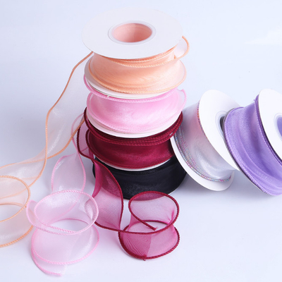 Un bon prix. Ruban de empaquetage de satin de ruban de fleur matérielle en queue de poisson de Gauze Ribbon DIY en ligne