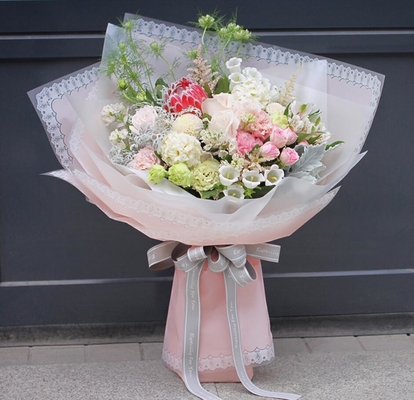 Un bon prix. Papier d'emballage 58cm*58cm de fleuriste de feuille de plastique en ligne