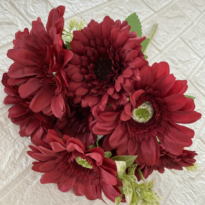 Un bon prix. Fleur artificielle de chrysanthème européen à plusieurs têtes en ligne