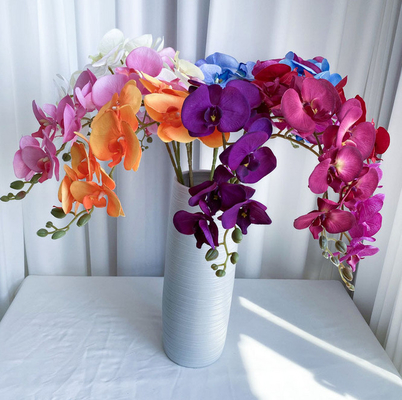 Un bon prix. Orchidée papillon de fleur artificielle décorative en latex naturel Real Touch en ligne