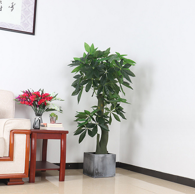 Un bon prix. Décor d'intérieur d'Office Home d'usines d'arbre de faux arbre mis en pot artificiel d'argent en ligne