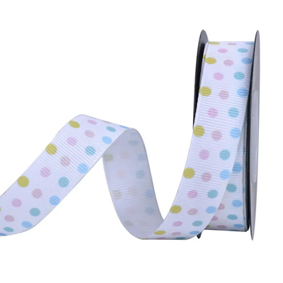 Un bon prix. Coloriage arc-en-ciel cadeaux d'emballage à double face Joyeux anniversaire ruban satiné décoration logo imprimé en ligne