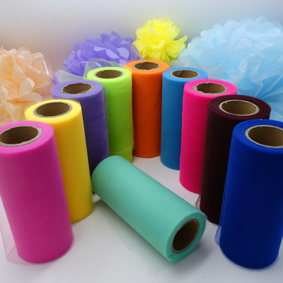 Un bon prix. 6 pouces de largeur Organza Tulle Rolls Style Tricoté et Stamp Techniques en ligne