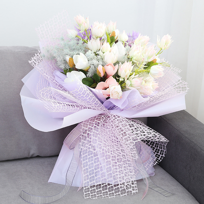 Un bon prix. Élégante décoration de mariage fleur artificielle en plastique en ligne