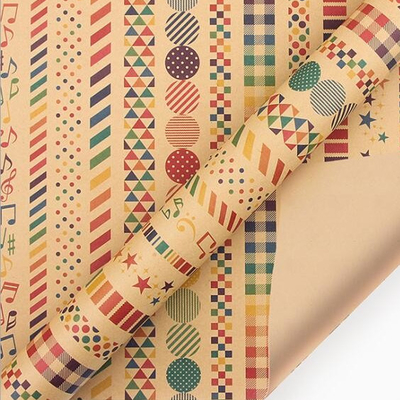 Un bon prix. Technologie d'impression par jet d'encre de papier kraft enveloppement cadeau papier rouleau en ligne