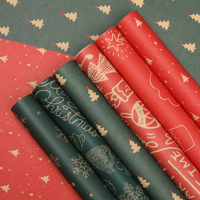 Un bon prix. Papier d'emballage pour cadeaux compatible CMYK avec finition mate en ligne
