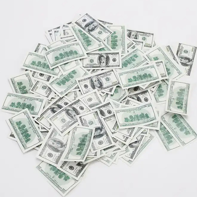 Un bon prix. 12-36 pouces remplisseur de billets en euros biodégradable canon de confetti de fête en dollars en ligne