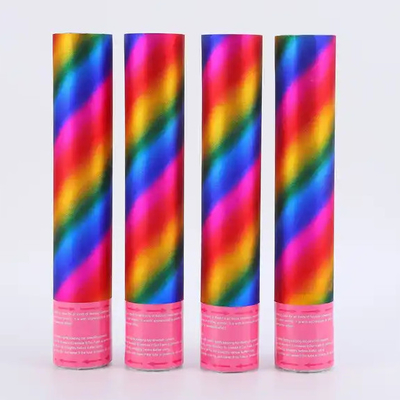 Un bon prix. Ronde en papier de feu d'aluminium retardateur de flamme confetti canon de métal boom popper de fête manuel en ligne