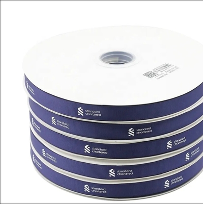 Un bon prix. Polyester Logo personnalisé ruban rouleau emballage cadeau décoré avec des rubans de luxe pour emballage cadeau en ligne