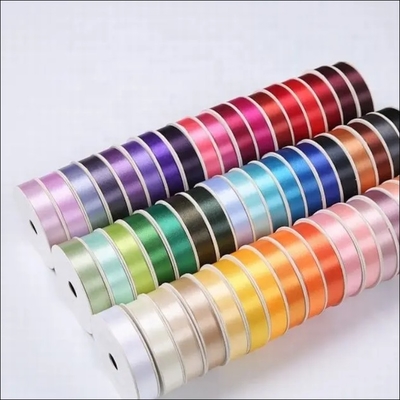 Un bon prix. Polyester décoration ruban cadeau satin 10 mm 100 mm rouleau sur mesure pour l'emballage de Noël en ligne